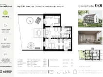 Prodej bytu 3+kk, Předboj, Ke Tvrzi, 77 m2