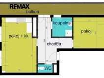 Pronájem bytu 2+kk, Kolín, Janovická, 61 m2