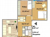 Prodej bytu 3+1, Prachovice, Bučina, 65 m2