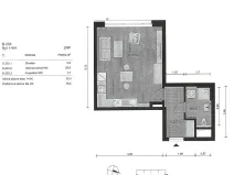 Prodej bytu 1+kk, Praha - Chodov, Benkova, 37 m2