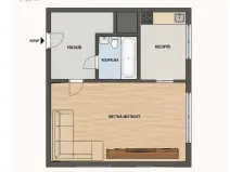 Pronájem bytu 1+1, Praha - Chodov, Brodského, 30 m2