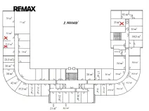 Pronájem kanceláře, Praha - Hloubětín, Nademlejnská, 77 m2