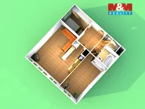Pronájem bytu 3+kk, Praha - Braník, Vrbova, 63 m2