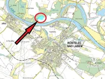 Prodej podílu pole, Kostelec nad Labem, Rudeč, 644 m2