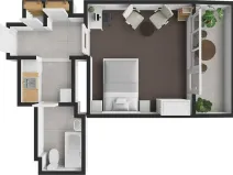 Prodej bytu 1+kk, Praha - Nusle, 5. května, 46 m2