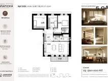 Prodej bytu 5+kk, Praha - Smíchov, Grafická, 98 m2