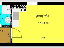 Pronájem bytu 1+kk, Poděbrady, Čechova, 28 m2