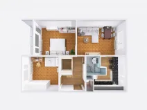 Pronájem bytu 3+1, Jablonec nad Nisou, Skřivánčí, 64 m2