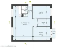 Pronájem bytu 3+kk, Hradec Králové, Písečná, 67 m2