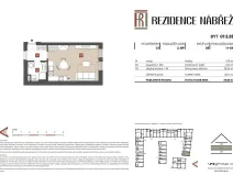 Prodej bytu 1+kk, Brandýs nad Labem-Stará Boleslav - Stará Boleslav, Nábřeží, 36 m2
