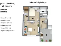 Prodej bytu 1+1, Chotěboř, Husova, 72 m2