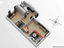 Pronájem bytu 2+kk, Hradec Králové, Střelecká, 58 m2