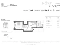 Prodej bytu 2+kk, Praha - Libeň, V zahradách, 47 m2