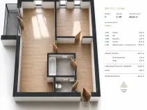 Prodej bytu 2+kk, Plzeň, Borská, 64 m2