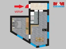 Pronájem bytu 2+kk, Kolín - Kolín II, Pražská, 42 m2