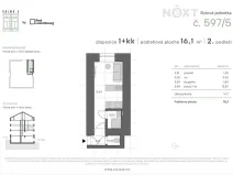Prodej bytu 1+kk, Praha - Vysočany, Kolmá, 16 m2