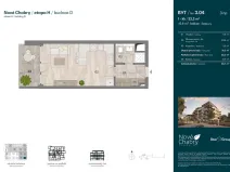 Prodej bytu 1+kk, Praha - Dolní Chabry, Domašínská, 32 m2
