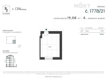 Prodej kanceláře, Praha - Záběhlice, U zákrutu, 19 m2