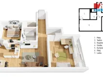 Prodej bytu 3+kk, Sedlčany, U Školky, 54 m2