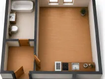 Pronájem bytu 1+kk, Praha - Hloubětín, V chaloupkách, 23 m2