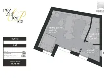 Prodej bytu 1+kk, Brno, Elišky Přemyslovny, 35 m2