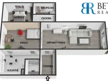 Prodej bytu 3+1, Přerov, tř. 17. listopadu, 78 m2