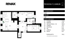 Prodej bytu 3+kk, Praha - Karlín, Peckova, 116 m2