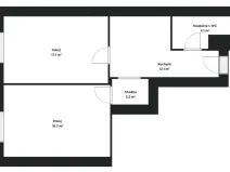 Pronájem bytu 2+1, Brno - Veveří, Bayerova, 54 m2
