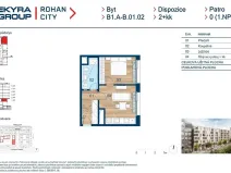 Prodej bytu 2+kk, Praha - Karlín, Sokolova, 40 m2