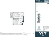 Prodej bytu 2+kk, Kladno, Unhošťská, 44 m2