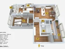 Prodej bytu 3+1, Praha - Hlubočepy, Lamačova, 72 m2