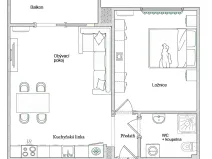 Prodej bytu 2+kk, Orikumi, Albánie, 44 m2