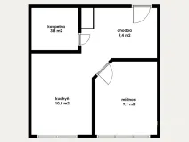 Prodej bytu 2+kk, Most, Lidická, 33 m2