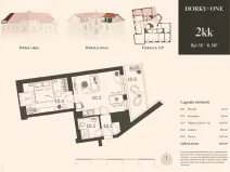 Prodej bytu 2+kk, Praha - Nusle, V Horkách, 41 m2