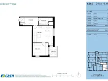 Prodej bytu 2+kk, Pardubice, Jozefa Gabčíka, 56 m2