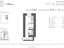 Prodej bytu 1+kk, Praha - Vysočany, Kolmá, 16 m2