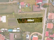 Prodej pozemku pro bydlení, Březí, Větrná, 888 m2