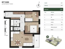 Prodej bytu 3+kk, Praha, 63 m2
