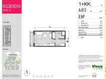 Prodej bytu 1+kk, Praha - Vysočany, Smržových, 31 m2