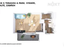 Pronájem bytu 1+kk, Zábřeh, Na Křtaltě, 30 m2