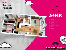 Prodej bytu 3+kk, Praha - Hostivař, Zápasnická, 69 m2