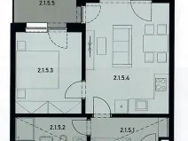 Prodej bytu 2+kk, Praha - Hlubočepy, Divíškové, 47 m2