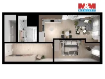 Prodej bytu 2+kk, Brno, Ponětovická, 61 m2