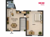 Pronájem bytu 2+kk, Opočno, Baštecká, 50 m2