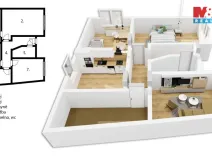 Prodej bytu 3+1, Hronov, Jiráskova, 73 m2
