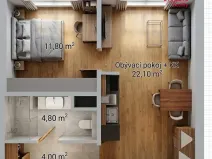 Prodej bytu 2+kk, Česká Třebová, Trávník, 46 m2