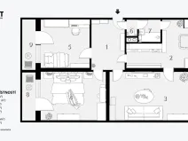 Prodej bytu 3+1, Hrušovany u Brna, Sídliště, 73 m2
