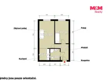 Prodej bytu 2+kk, Praha - Modřany, K dolům, 43 m2