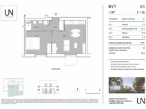 Pronájem bytu 2+kk, Třeboň, Za nádražím, 41 m2