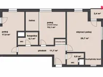 Prodej bytu 3+kk, Praha, Miroslava Hajna, 82 m2